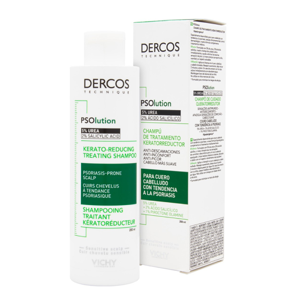 DERCOS PSOLUTION SHAMPOO DE TRATAMIENTO KERATORREDUCTOR 200 ML