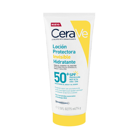 LOCIÓN PROTECCIÓN SOLAR INVISIBLE HIDRATANTE 50FPS TODO TIPO 75ML
