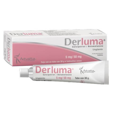 DERLUMAR UNGUENTO (CALCIPOTRIOL 5 MG / BETAMETASONA 50 MG) 30 G