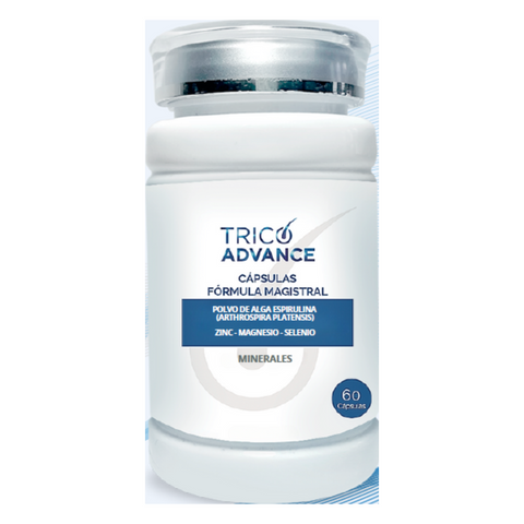 CAPSULAS ALGA ESPIRULINA MINERALES TRICO ADVANCED
