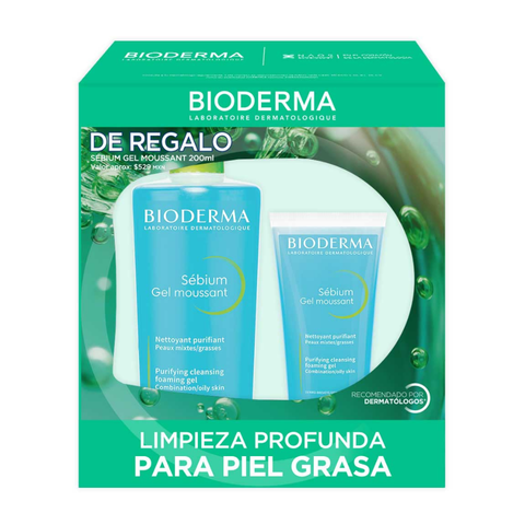 BIPACK SÉBIUM GEL MOUSSANT 500 ML + 200 ML