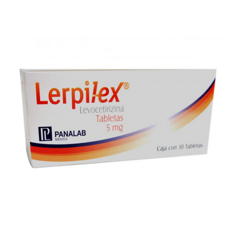 LERPILEX 5 MG  C/30 TABLETAS (LEVOCETIRIZINA)