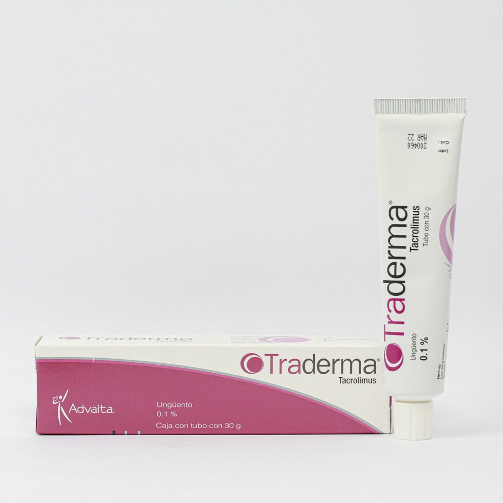 TRADERMA UNGENTO AL 0.1% TUBO DE 30GR (TACROLIMUS)