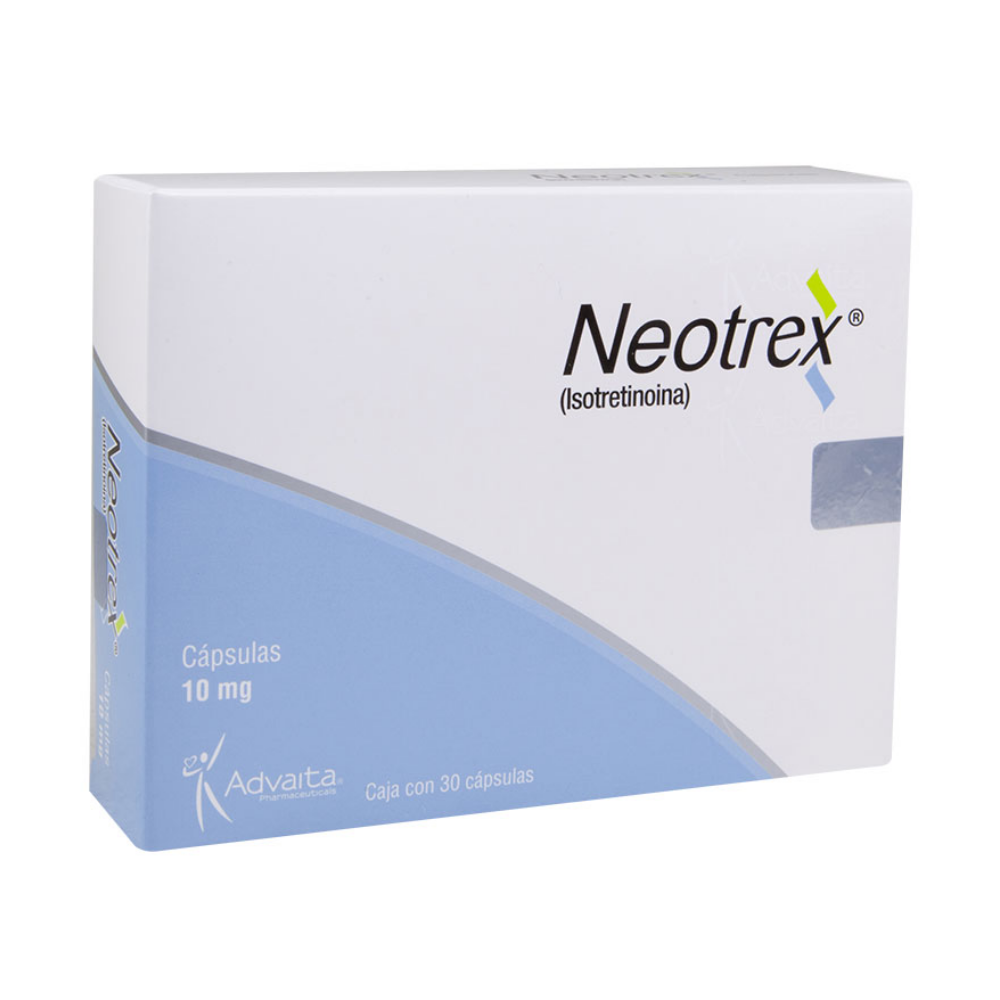 NEOTREX 10 MG C/30 CAPSULAS (ISOTRETINOINA) | Farma Derma Focal