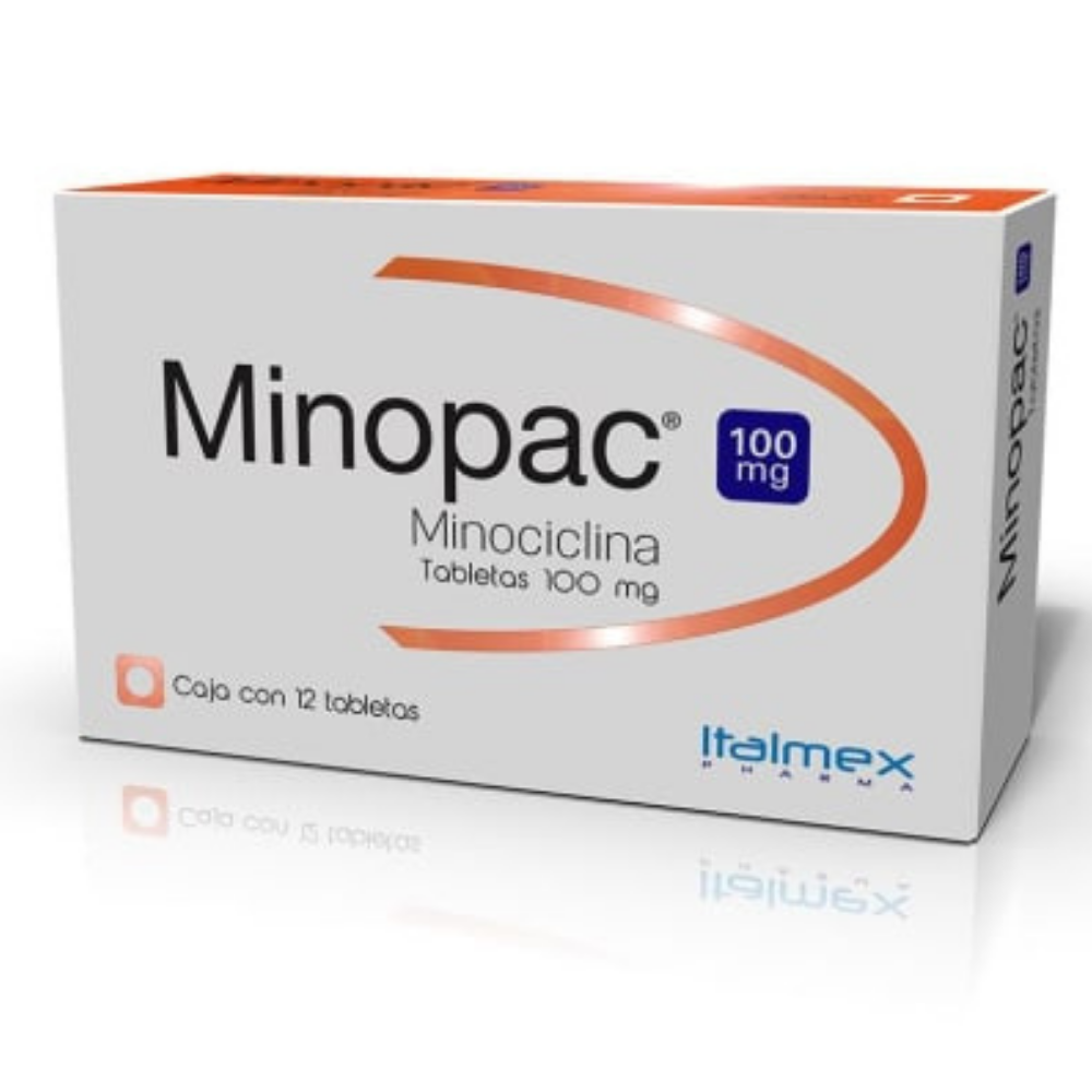 MINOPAC100 MG C/12 TABLETAS (MINOCICLINA)