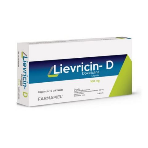 LIEVRICIN-D 100MG 15 CAPSULAS (DOXICICLINA)